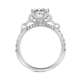 LADIES RING 2 1/2CT ROUND/BAGUETTE/PRINCESS DIAMOND 14K WHITE GOLD